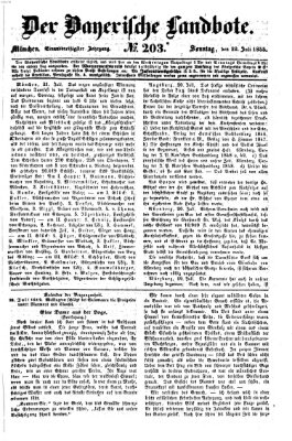 Der Bayerische Landbote Sonntag 22. Juli 1855