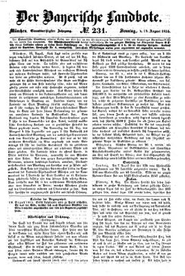 Der Bayerische Landbote Sonntag 19. August 1855