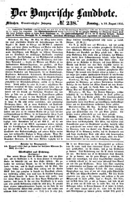 Der Bayerische Landbote Sonntag 26. August 1855