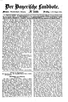 Der Bayerische Landbote Dienstag 28. August 1855