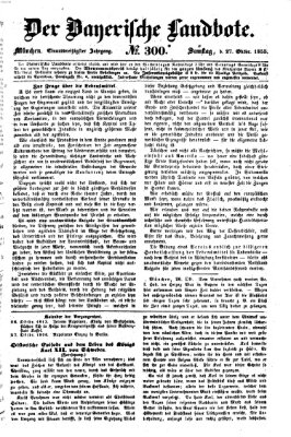 Der Bayerische Landbote Samstag 27. Oktober 1855