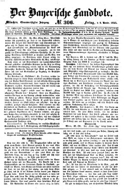 Der Bayerische Landbote Freitag 2. November 1855