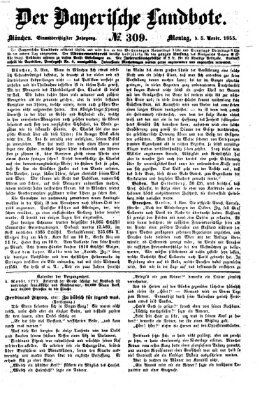 Der Bayerische Landbote Montag 5. November 1855