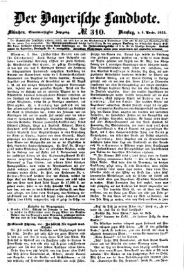 Der Bayerische Landbote Dienstag 6. November 1855