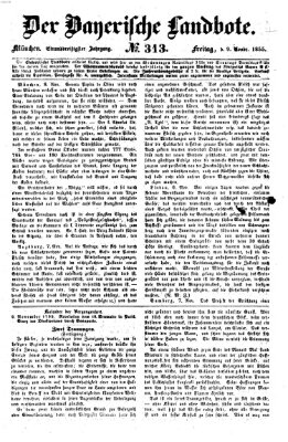 Der Bayerische Landbote Freitag 9. November 1855