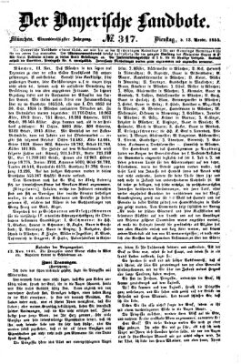 Der Bayerische Landbote Dienstag 13. November 1855