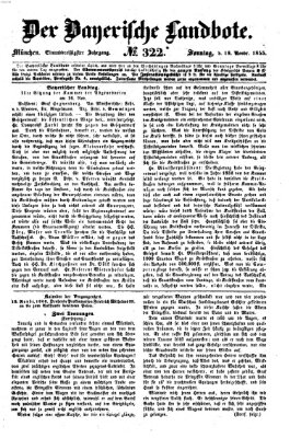 Der Bayerische Landbote Sonntag 18. November 1855