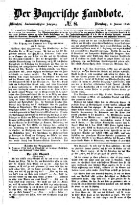 Der Bayerische Landbote Dienstag 8. Januar 1856