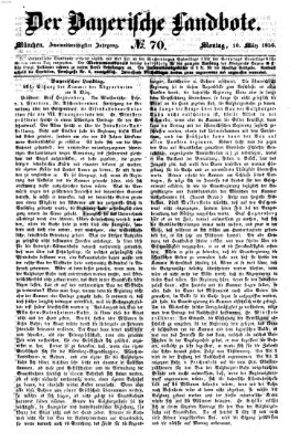 Der Bayerische Landbote Montag 10. März 1856