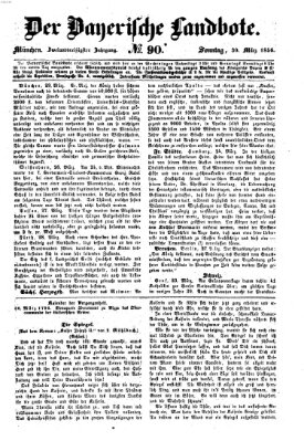 Der Bayerische Landbote Sonntag 30. März 1856