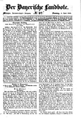 Der Bayerische Landbote Sonntag 6. April 1856