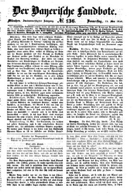 Der Bayerische Landbote Donnerstag 15. Mai 1856