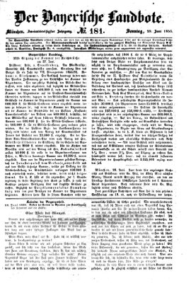 Der Bayerische Landbote Sonntag 29. Juni 1856