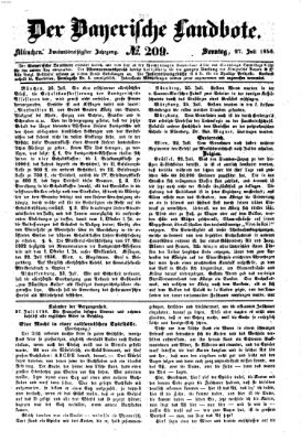 Der Bayerische Landbote Sonntag 27. Juli 1856