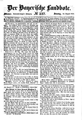 Der Bayerische Landbote Sonntag 24. August 1856