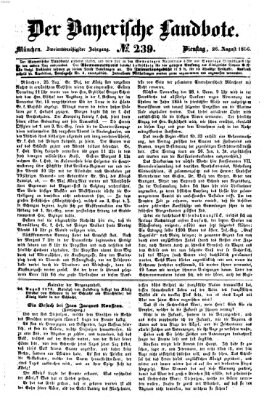 Der Bayerische Landbote Dienstag 26. August 1856