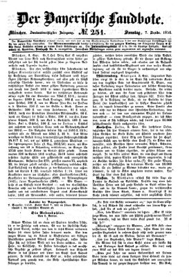 Der Bayerische Landbote Sonntag 7. September 1856