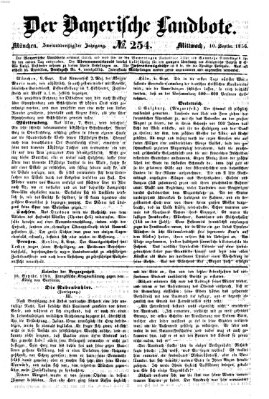 Der Bayerische Landbote Mittwoch 10. September 1856