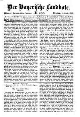 Der Bayerische Landbote Sonntag 21. September 1856