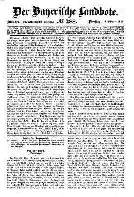 Der Bayerische Landbote Dienstag 14. Oktober 1856