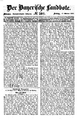 Der Bayerische Landbote Freitag 17. Oktober 1856