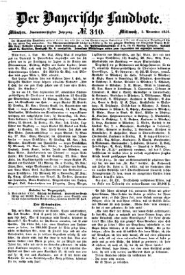 Der Bayerische Landbote Mittwoch 5. November 1856