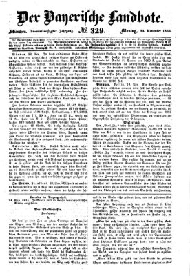 Der Bayerische Landbote Montag 24. November 1856