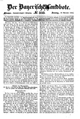 Der Bayerische Landbote Sonntag 30. November 1856