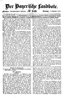 Der Bayerische Landbote Sonntag 14. Dezember 1856