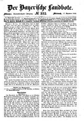 Der Bayerische Landbote Mittwoch 17. Dezember 1856