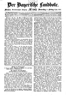 Der Bayerische Landbote Freitag 2. Januar 1857