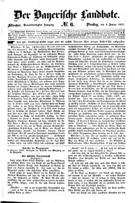 Der Bayerische Landbote Dienstag 6. Januar 1857