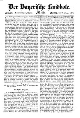 Der Bayerische Landbote Montag 19. Januar 1857