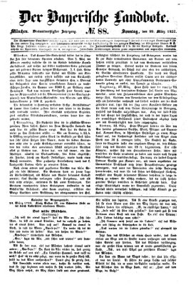 Der Bayerische Landbote Sonntag 29. März 1857