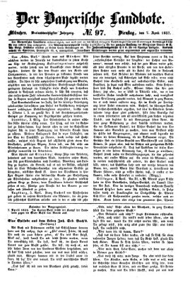 Der Bayerische Landbote Dienstag 7. April 1857