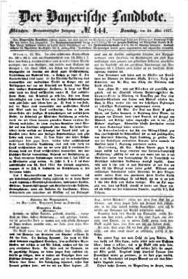 Der Bayerische Landbote Sonntag 24. Mai 1857