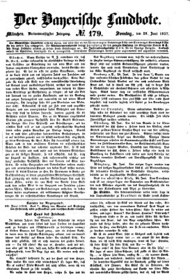 Der Bayerische Landbote Sonntag 28. Juni 1857