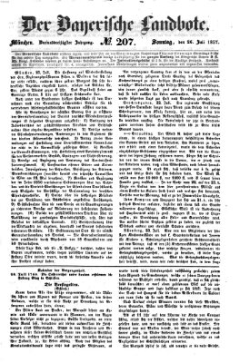 Der Bayerische Landbote Sonntag 26. Juli 1857