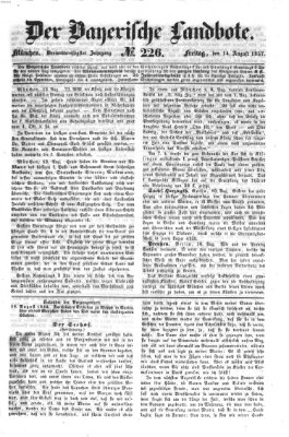 Der Bayerische Landbote Freitag 14. August 1857