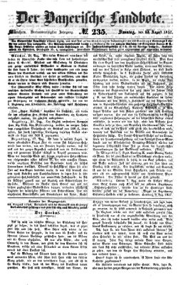 Der Bayerische Landbote Sonntag 23. August 1857