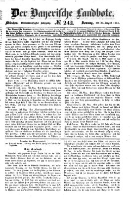 Der Bayerische Landbote Sonntag 30. August 1857