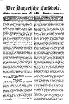 Der Bayerische Landbote Mittwoch 2. September 1857