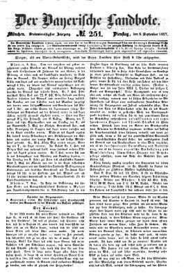 Der Bayerische Landbote Dienstag 8. September 1857