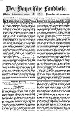 Der Bayerische Landbote Donnerstag 10. September 1857