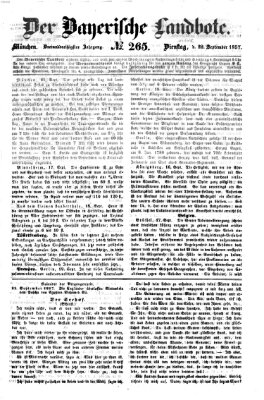 Der Bayerische Landbote Dienstag 22. September 1857