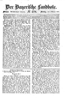 Der Bayerische Landbote Montag 5. Oktober 1857