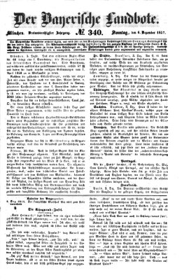 Der Bayerische Landbote Sonntag 6. Dezember 1857