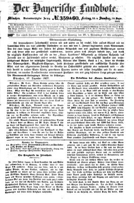 Der Bayerische Landbote Freitag 25. Dezember 1857