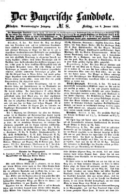 Der Bayerische Landbote Freitag 8. Januar 1858