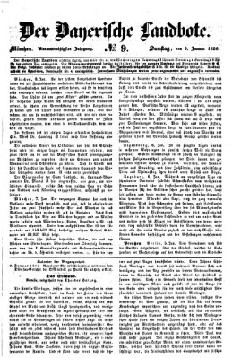 Der Bayerische Landbote Samstag 9. Januar 1858